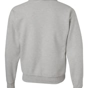 Back view of Super Sweats NuBlend® Quarter-Zip Cadet Collar Sweatshirt
