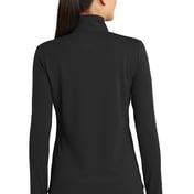 Back view of Ladies Sport-Wick® Textured Colorblock 1/4-Zip Pullover