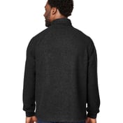 Back view of Aura Sweater Fleece Quarter-Zip Pullover