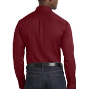 Back view of Long Sleeve SuperPro React Twill Shirt