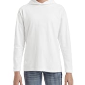 Front view of Youth Long-Sleeve Hooded T-Shirt