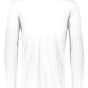 Front view of Youth 3.8 Oz., Tri-Blend Long Sleeve T-Shirt