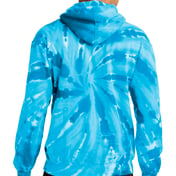 Back view of Tie-Dye Pullover Hooded Sweatshirt