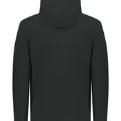 Back view of Eco Revive™ Youth Polar Fleece Hooded Full-Zip Jacket