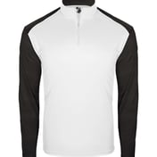 Side view of Youth Breakout Quarter-Zip Pullover