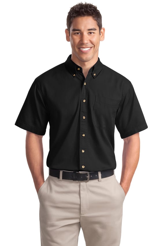 Front view of Short Sleeve Twill Shirt