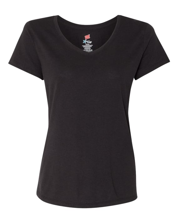 Front view of Perfect-T Women’s Triblend V-Neck T-Shirt