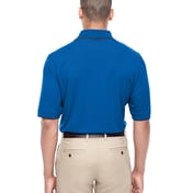 Back view of Men’s Motive Performance Piqué Polo With Tipped Collar