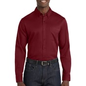 Front view of Long Sleeve SuperPro React Twill Shirt