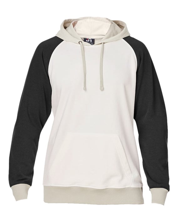 Front view of Vintage Tricolor Hooded Sweatshirt