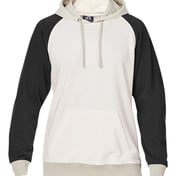 Front view of Vintage Tricolor Hooded Sweatshirt