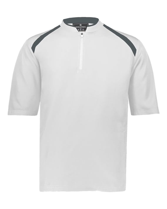 Front view of Youth Clubhouse Short Sleeve Quarter-Zip Pullover