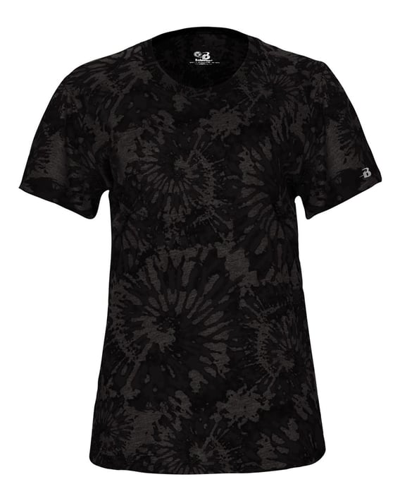 Front view of Women’s Tie-Dyed Tri-Blend T-Shirt