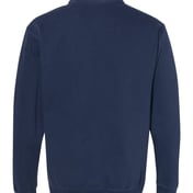 Back view of Garment-Dyed Quarter Zip Sweatshirt