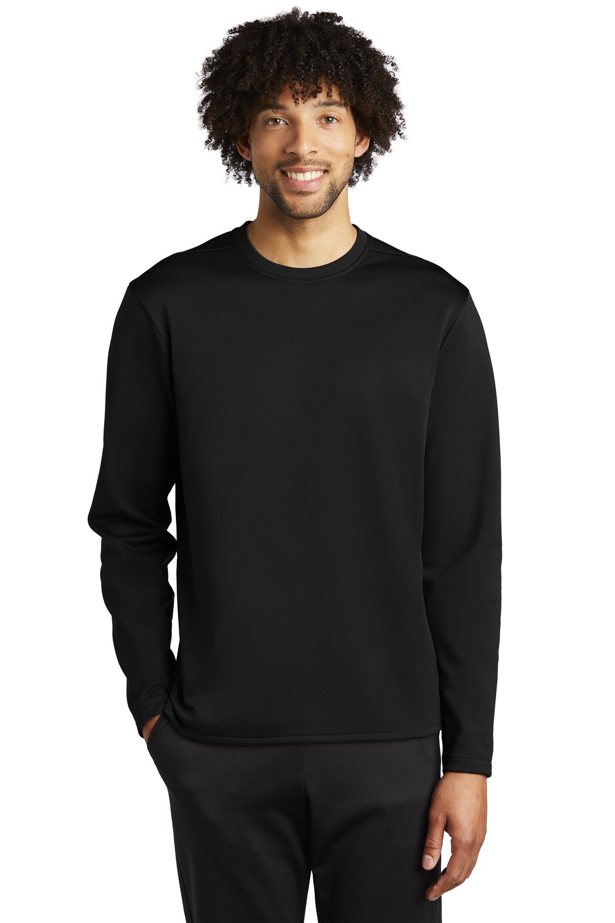 Front view of Sport-Wick ® Fleece Pullover Crew