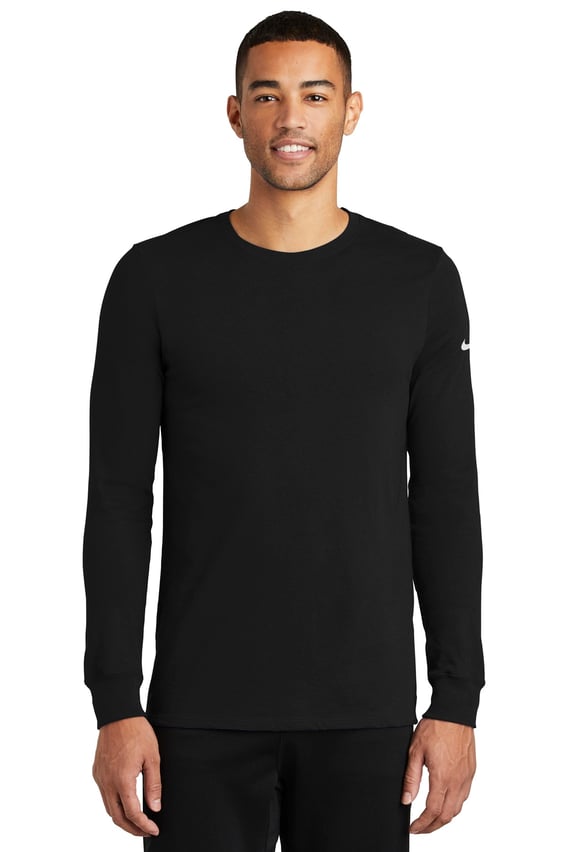Front view of Dri-FIT Cotton/Poly Long Sleeve Tee