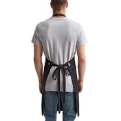 Back view of Barley Stitch Recycled Bib Apron With Pockets