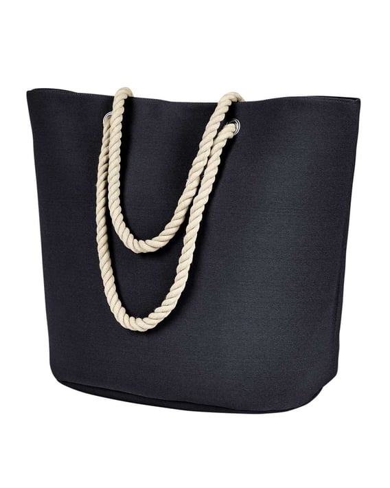 Front view of Polyester Canvas Rope Tote
