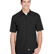 Front view of FLEX Short-Sleeve Twill Work Shirt