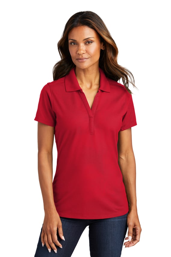 Front view of Ladies EZPerformance Pique Polo
