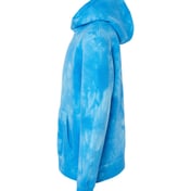Side view of Youth Midweight Tie-Dye Hooded Pullover