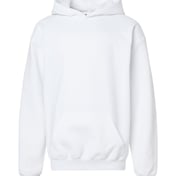 Front view of Softstyle® Youth Midweight Hooded Sweatshirt