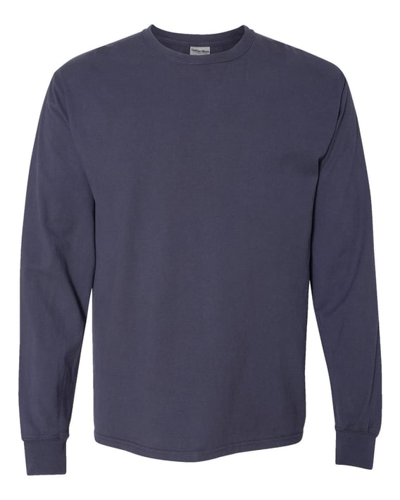 Front view of Garment-Dyed Long Sleeve T-Shirt