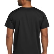 Back view of Unisex WorkFlex Chest Pocket V-Neck Top