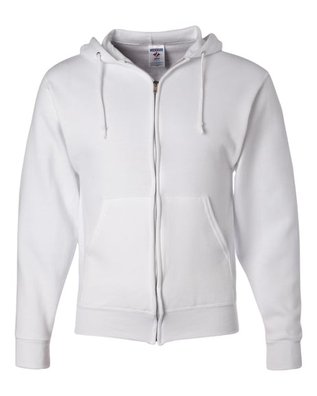 Front view of NuBlend® Full-Zip Hooded Sweatshirt