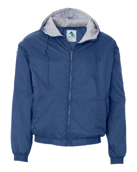 Front view of Fleece Lined Hooded Jacket