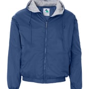 Front view of Fleece Lined Hooded Jacket