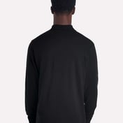 Back view of Dri-Power® Long Sleeve Polo