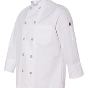 Side view of Women’s Ten Button Chef Coat
