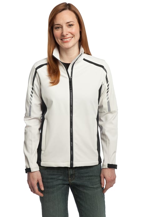 Front view of Ladies Embark Soft Shell Jacket