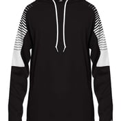 Front view of Lineup Hooded Long Sleeve T-Shirt