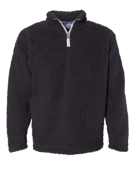 Front view of Sherpa Quarter-Zip Pullover