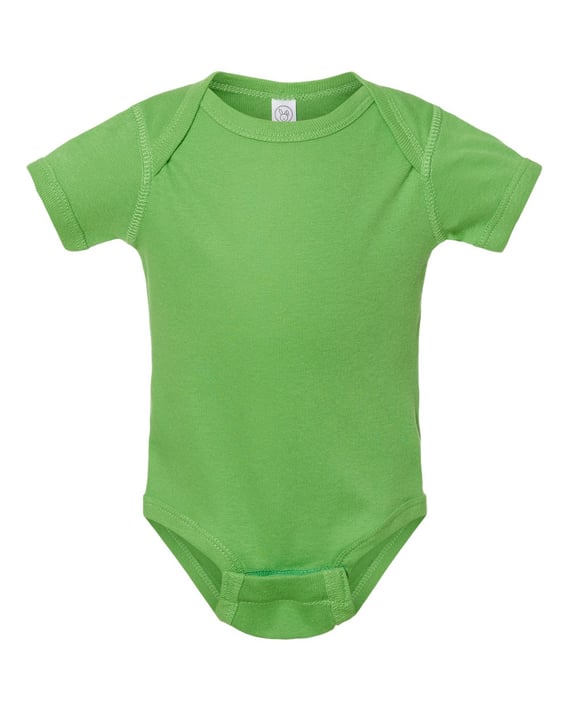 Front view of Infant Baby Rib Bodysuit