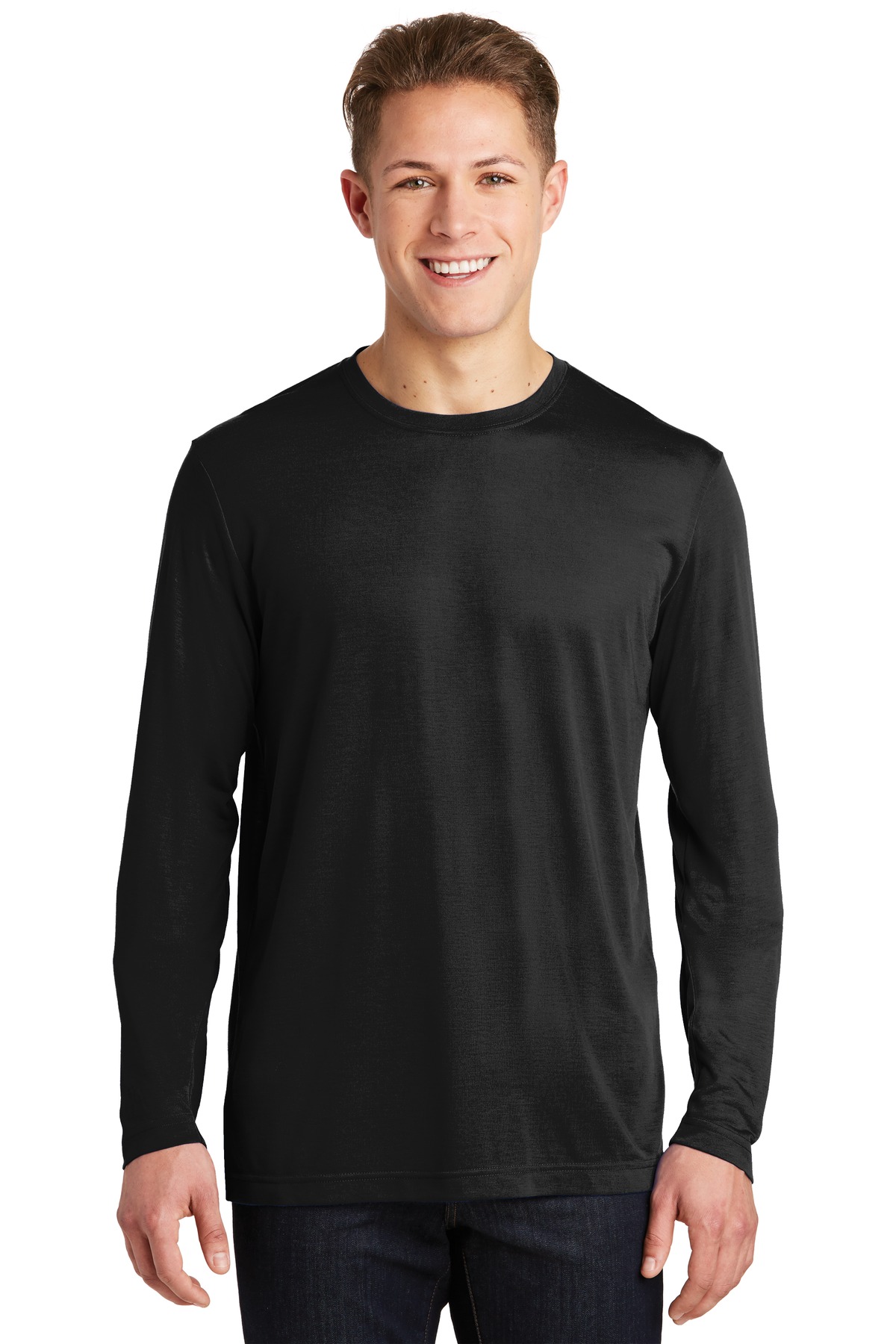 Front view of Long Sleeve PosiCharge® Competitor Cotton Touch Tee