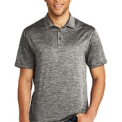 Front view of PosiCharge ® Electric Heather Polo