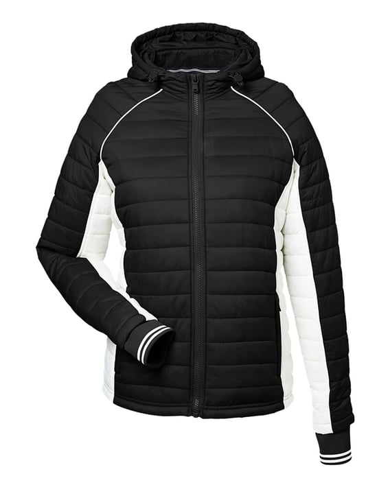 Front view of Women’s Nautical Mile Hooded Puffer Jacket