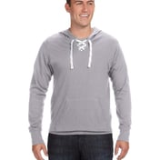 Front view of Adult Sport Lace Jersey Hood