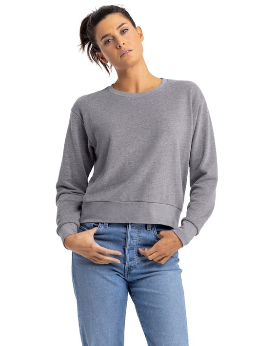 Front view of Ladies’ Laguna Sueded Sweatshirt