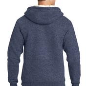 Back view of Heavyweight Sherpa-Lined Hooded Fleece Jacket