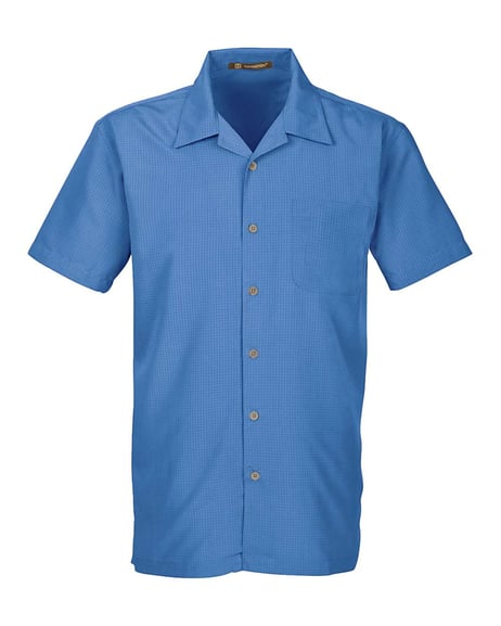 Front view of Barbados Textured Camp Shirt