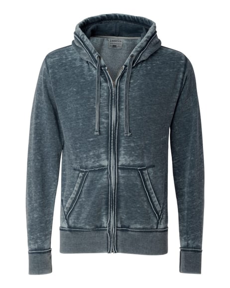 Front view of Vintage Zen Fleece Full-Zip Hooded Sweatshirt