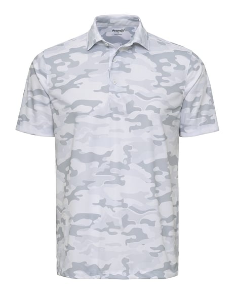 Front view of Newport Camo Polo