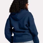 Back view of Rugged Full-Zip Hooded Sweatshirt