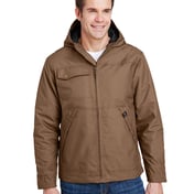 Front view of Men’s 8.5oz, 60% Cotton/40% Polyester Storm Shield TM Hooded Canvas Yukon Jacket