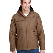 Front view of Men’s 8.5oz, 60% Cotton/40% Polyester Storm Shield TM Hooded Canvas Yukon Jacket