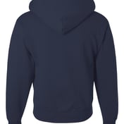 Back view of Super Sweats NuBlend® Full-Zip Hooded Sweatshirt